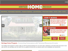Tablet Screenshot of heritagehomeprogram.org